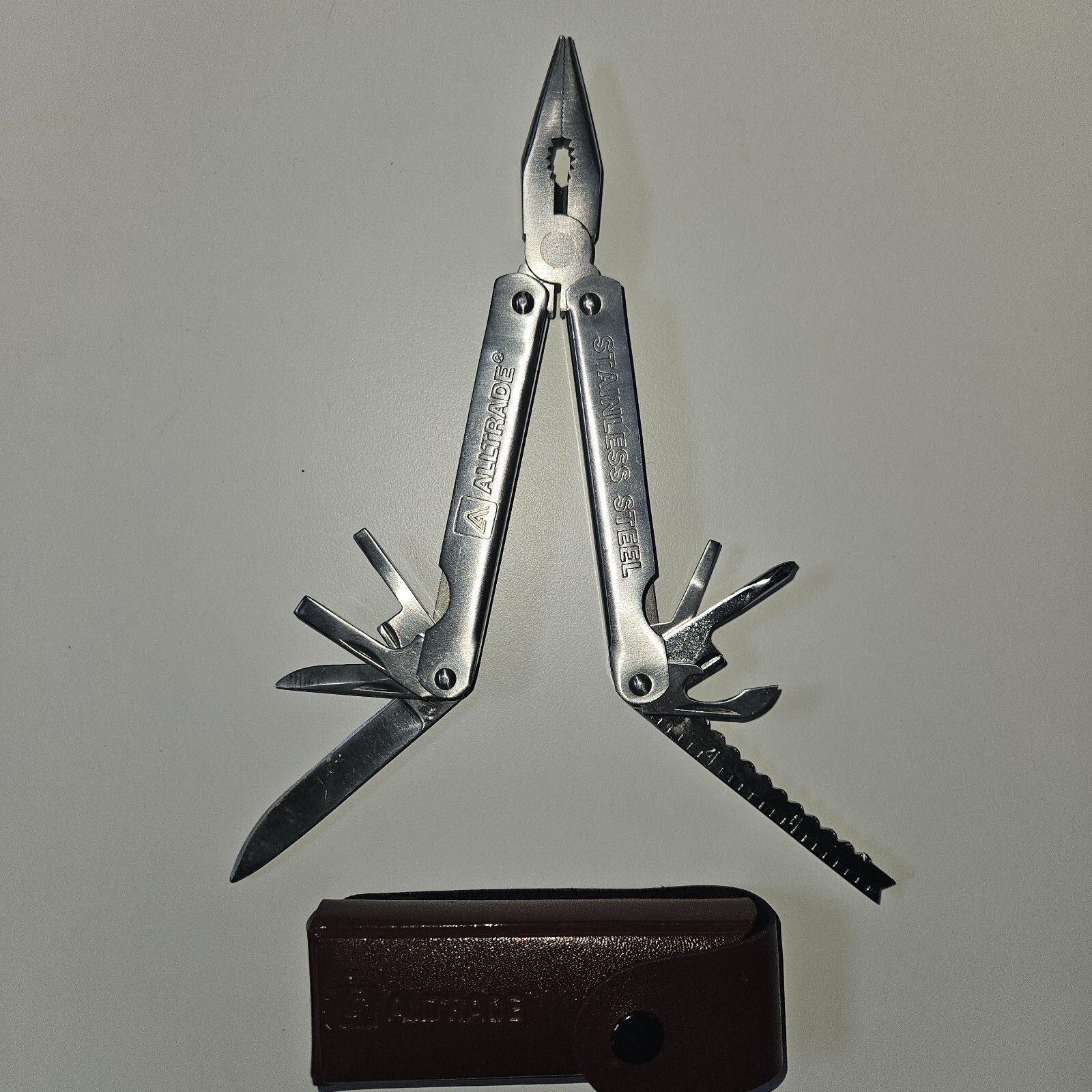 ALLTRADE Multi Tool Pliers Pocket Knife Leather Sheath