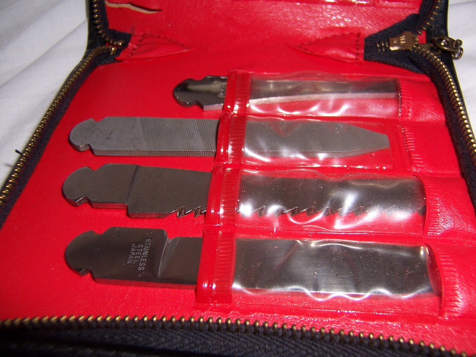 Vintage Multi Purpose Tool Kit Pocket Knife Interchangeable 7pc Stainless Japan