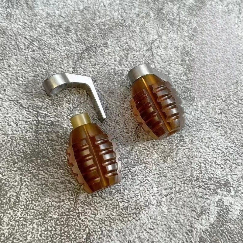EDC Titanium Ultem PEI Knife Lanyard Bead Paracord Pendant Keychain Charm DIY