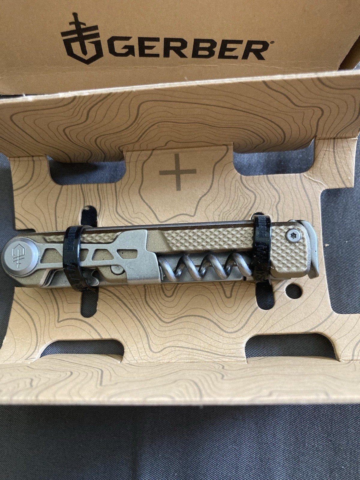 Gerber Armbar Cork Knife Multitool 8971219A. New Open Box. Gold Shimmer Color
