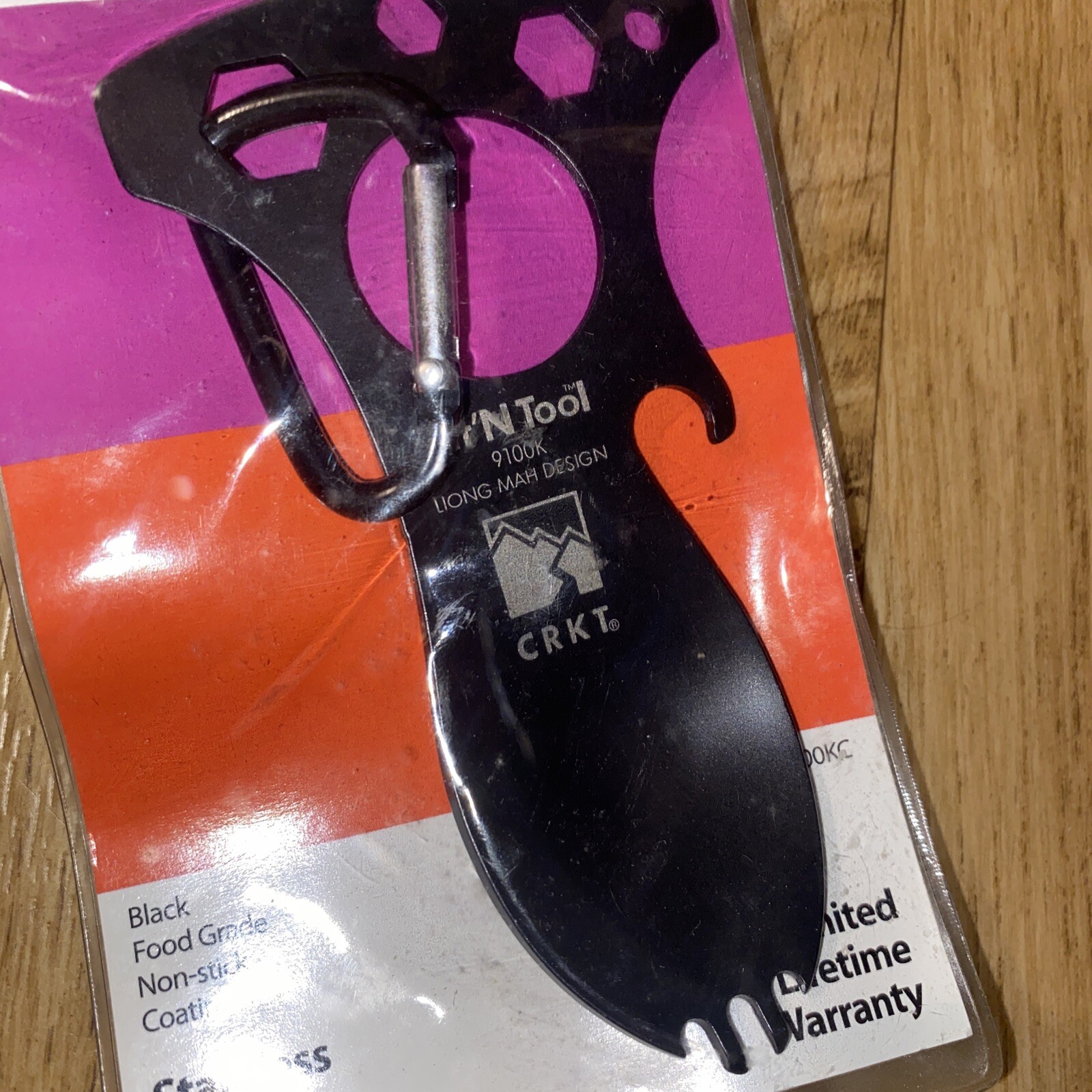 CRKT Eat’N Tool Outdoor Spork Multitool Black 9100KC STAINLESS STEEL CAMPING NEW