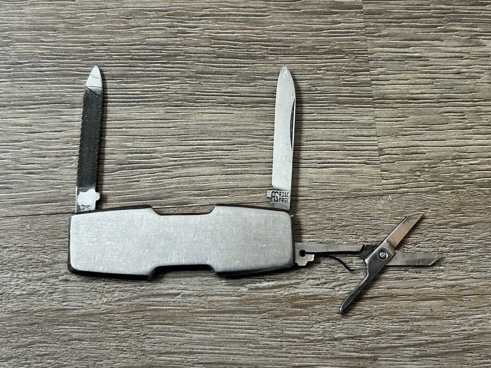 Vintage Rostfrei Stainless Steel Multi Tool Pocket Knife Germany