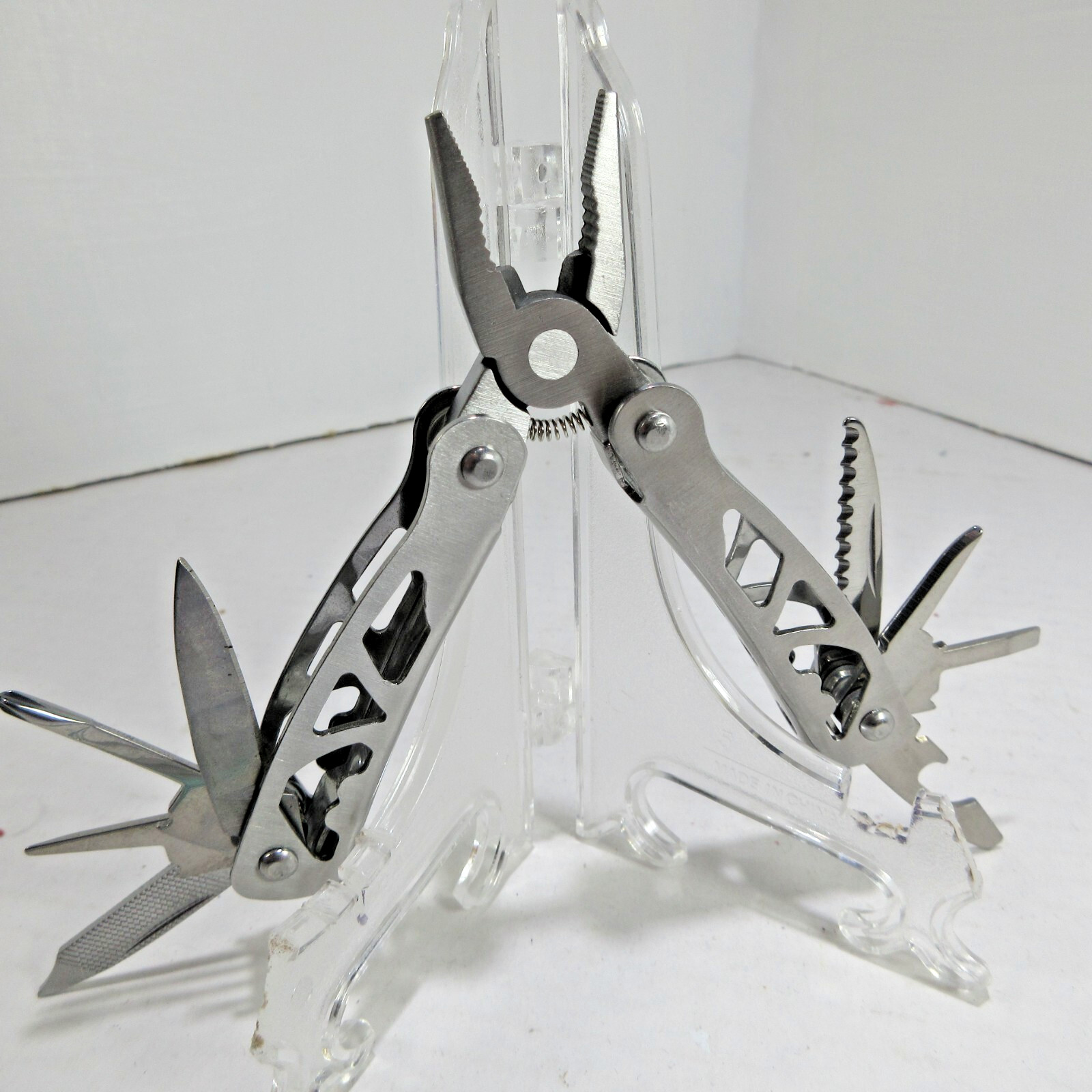 MULTI-TOOL 10-n-1 Stainless Steel with 10 Tools & Nylon Carry Pouch New