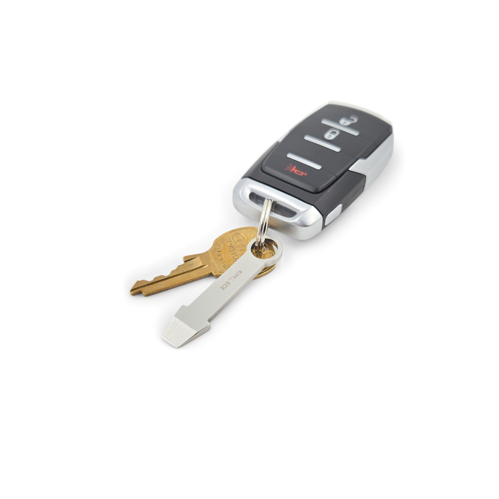Keychain Mini Pry Bar – Tiny EDC Crowbar – (Stainless Steel) Pocket Tool