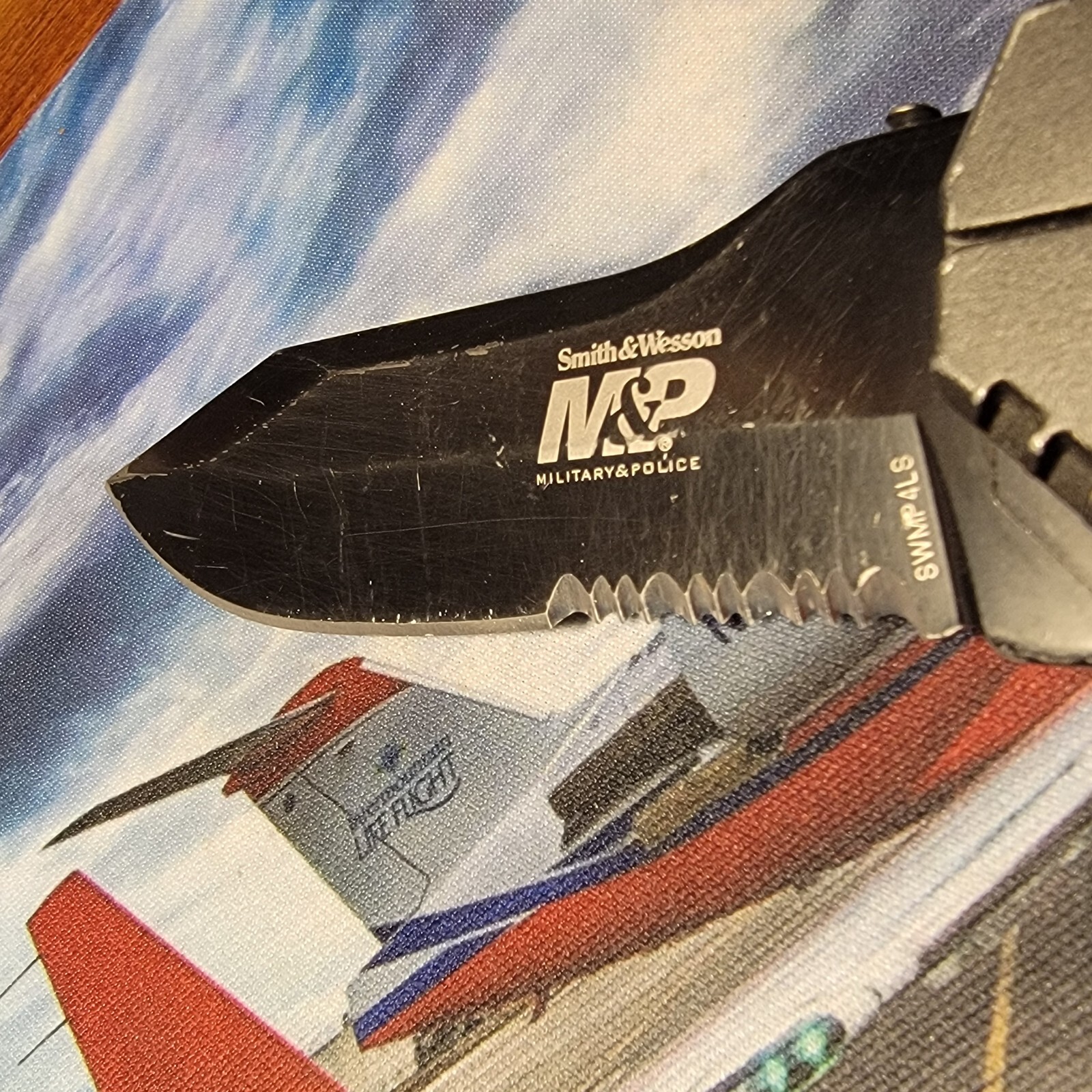 SMITH & WESSON M&P SWMP4LS KNIFE 8.5 INCH OPEN
