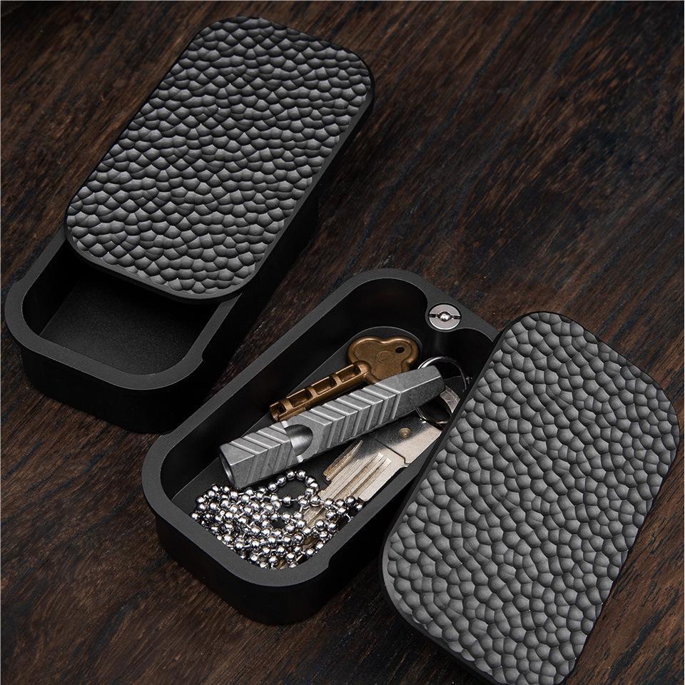 EDC Aluminum Alloy Tiny Things Storage Box Case Portable Outdoor Pill Holder