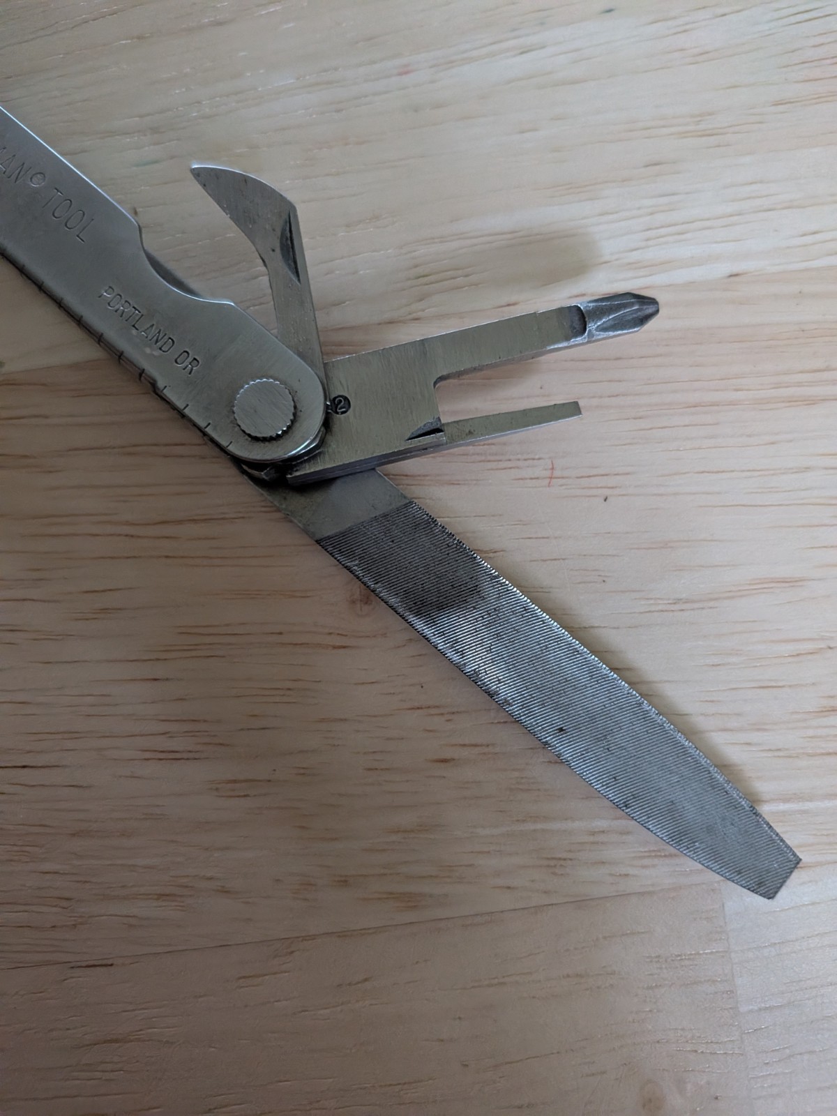 Vintage Leatherman Multi-Tool With Leather Case Made In USA-Grey 1997