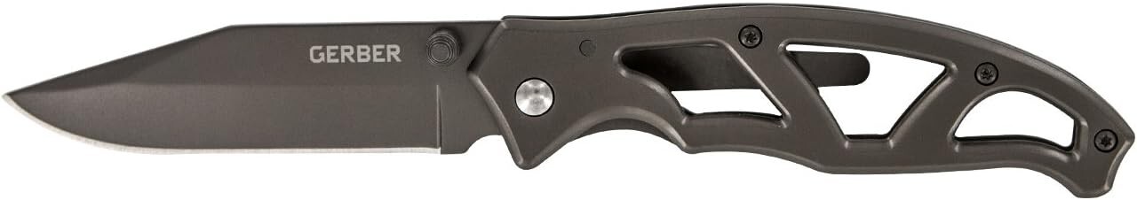 Gerber Gear Paraframe Knife and Blade Fine Edge Gray