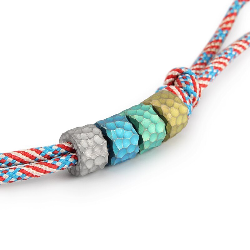 Titan Alloy Knife Beads DIY Bead Umbrella Rope Paracord Bead Keyring Accessories