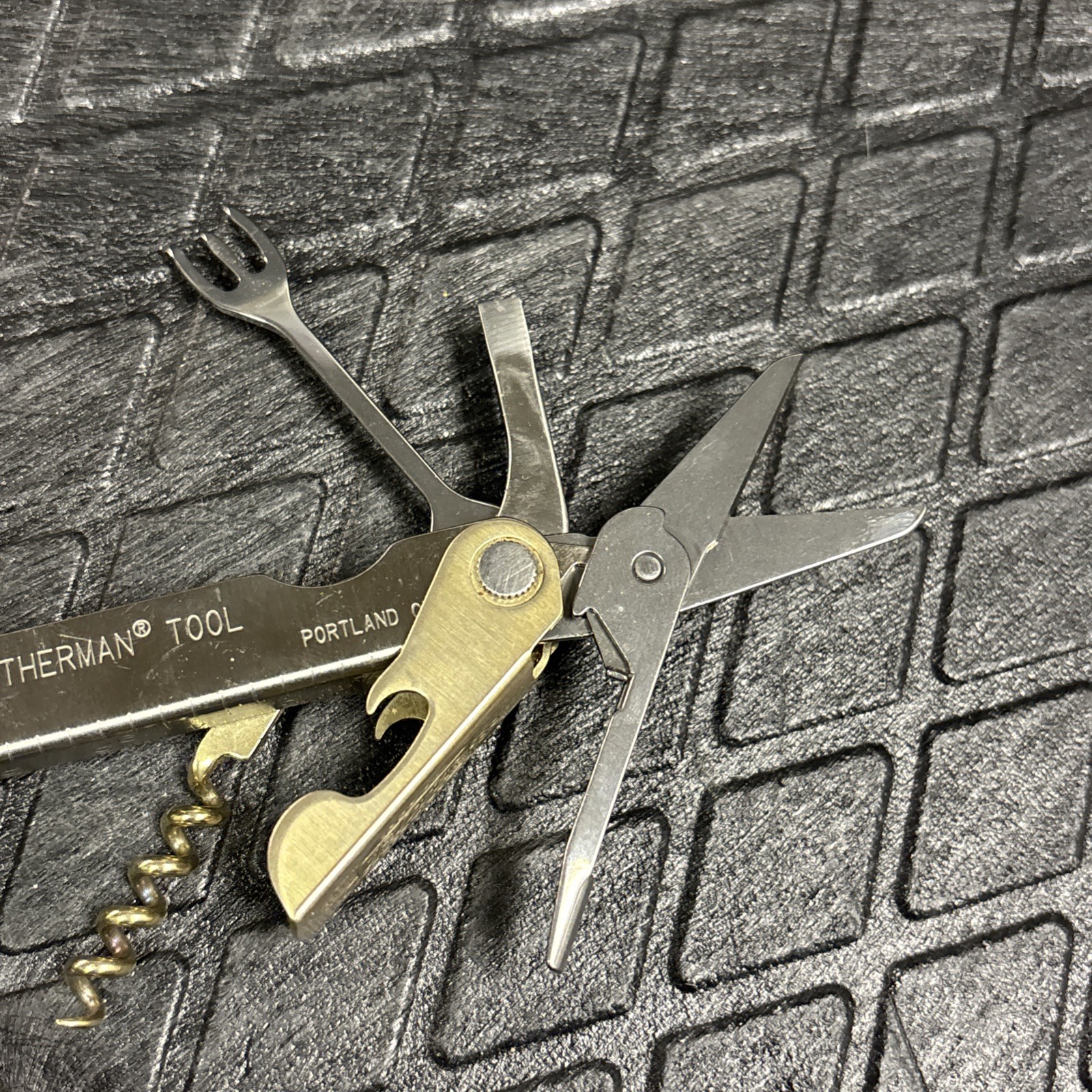 Leatherman Flair Multi Tool Folding Knife Corkscrew Rare Stamped 10/99