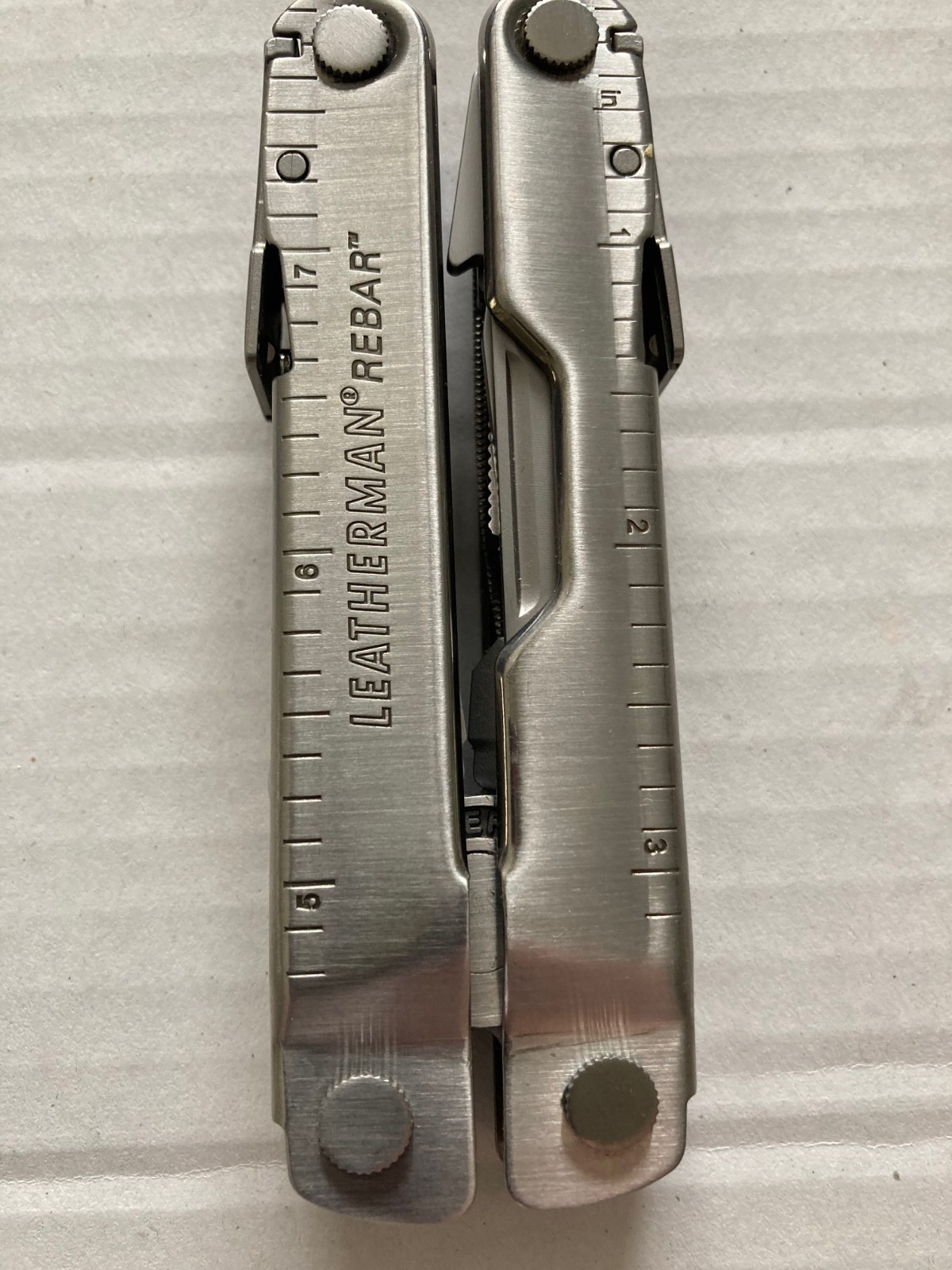 Leatherman Rebar 17 SS Tool, Multi-tool in Stainless Color 831547 with case.