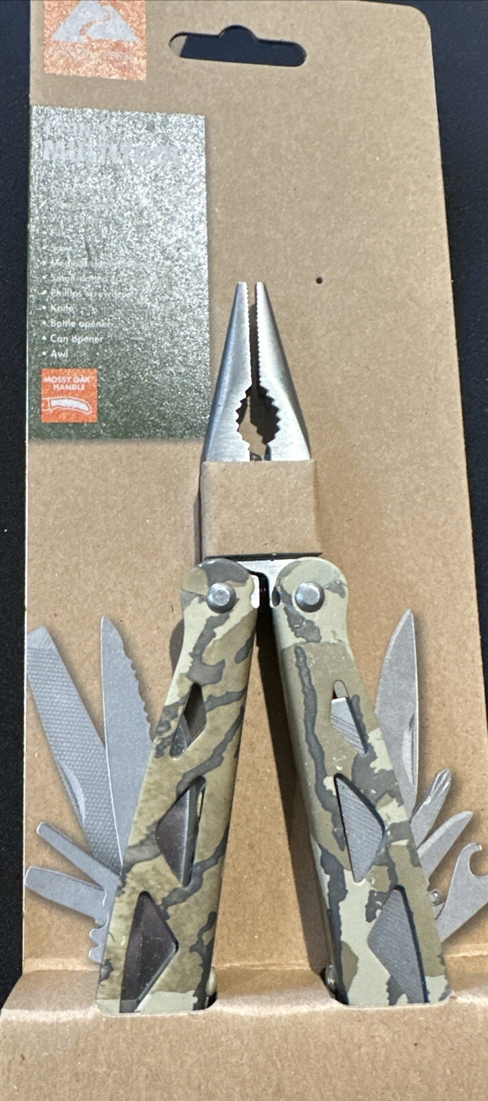 Ozark Trail Camo Multi-Tool 12-in-1, Stainless Steel NEW