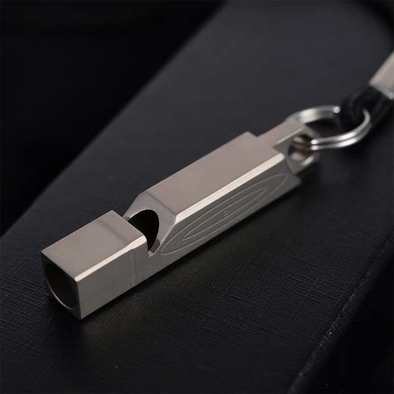 TC4 Titanium Whistle Lightweight Portable Outdoor Life-saving Camping Whistle