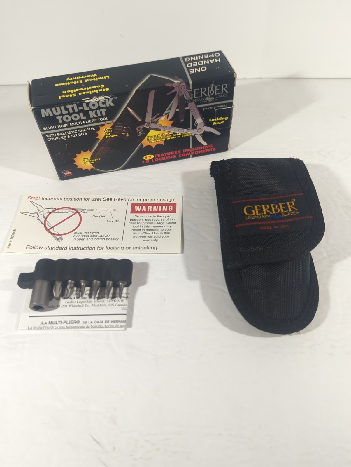 Vintage Gerber Multi-Plier Blunt Nose Item# 07510 New In Box