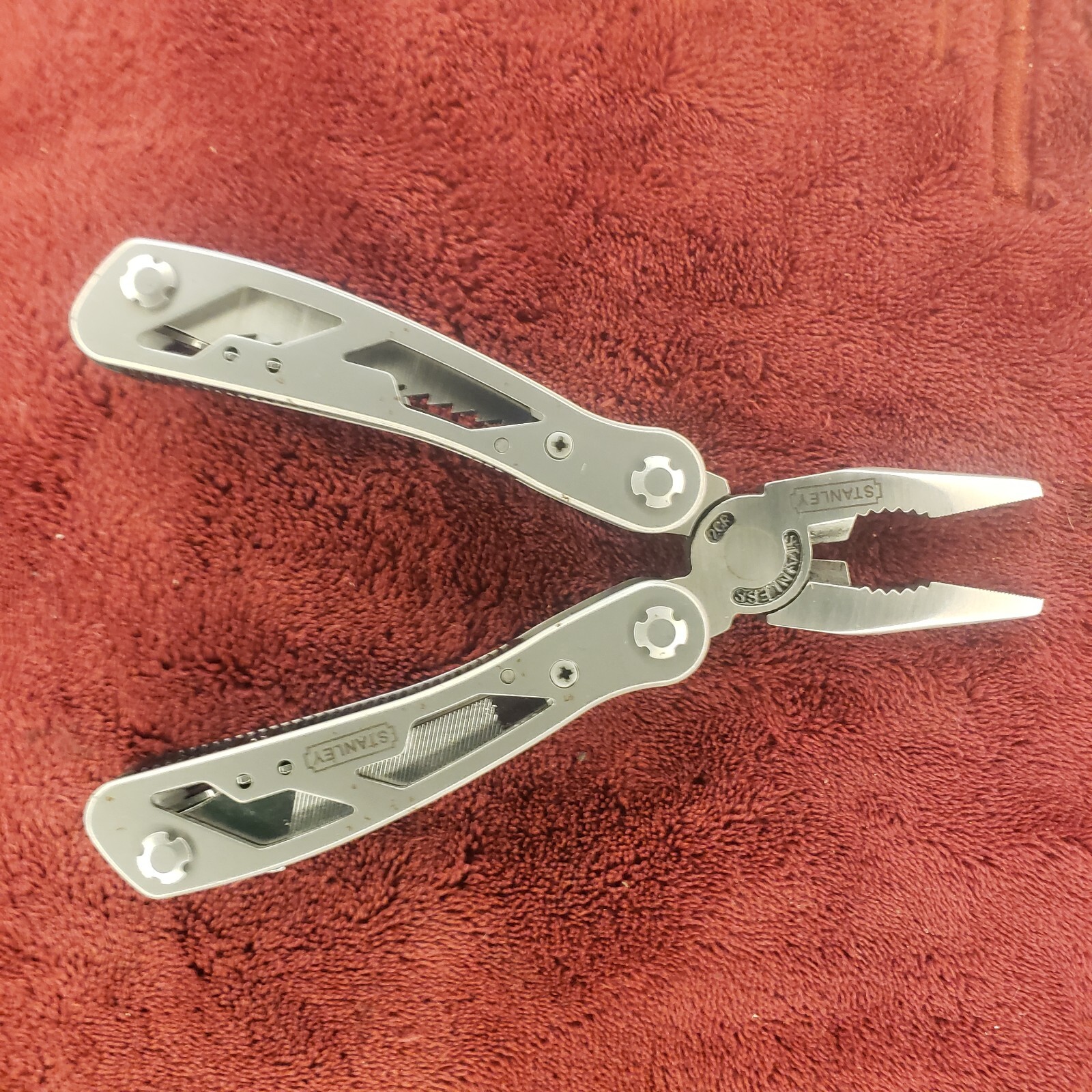 Stanley 12-In-1 Multi-Tool Knife 12 Tools, Nylon Sheath 84519K