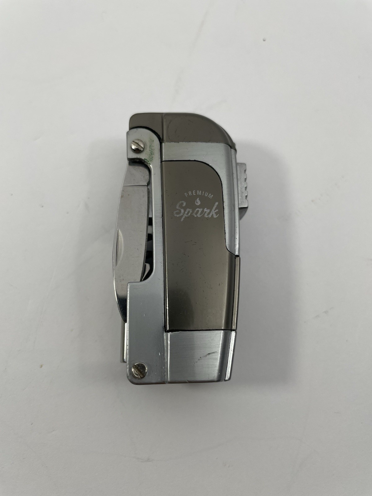 Premium Spark 4 in 1 Multi-Tool Lighter Knife Corkscrew Bottle Opener