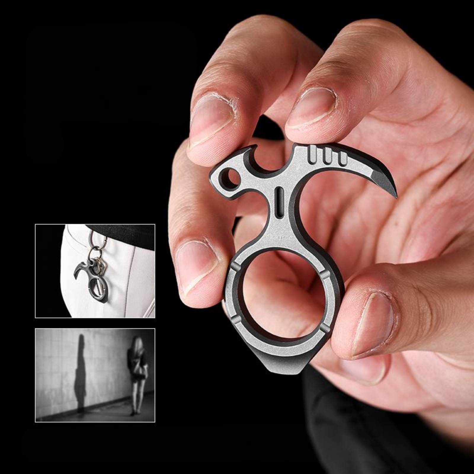 Titanium Alloy EDC Multi Tool Bottle Opener Outdoor Camping Pocket Gear
