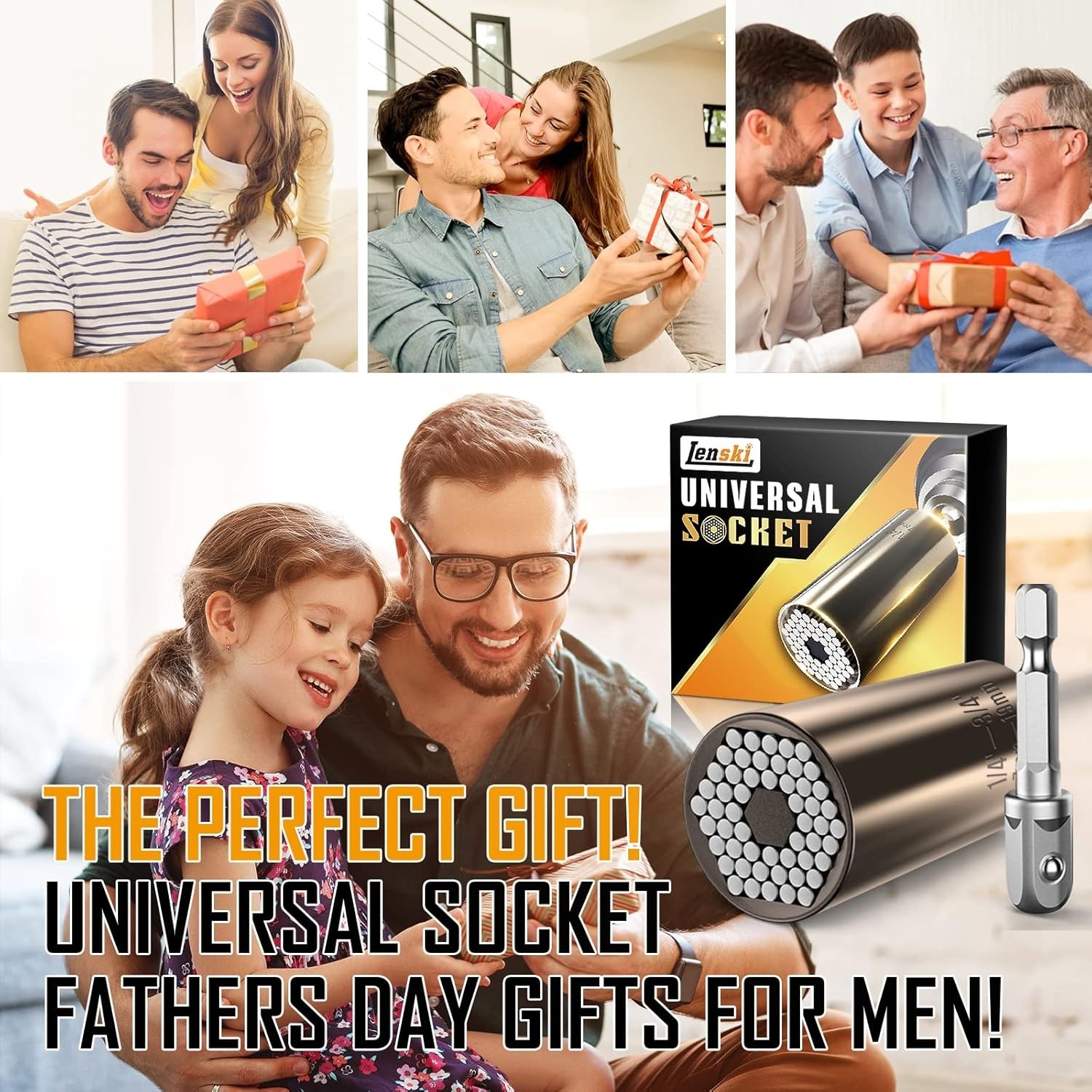 Fathers Day Gift from Daughter Wife Son Kids, Universal Socket Fathers Day Gi…