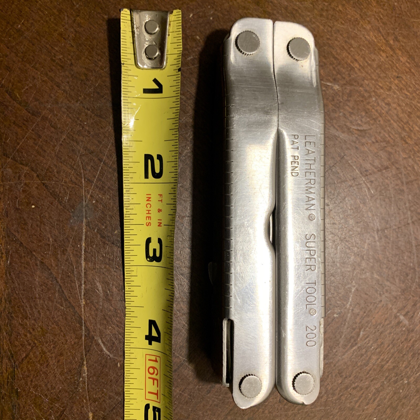 Leatherman Super Tool 200 USA Stainless Steel MultiTool Full Size Camping Hike