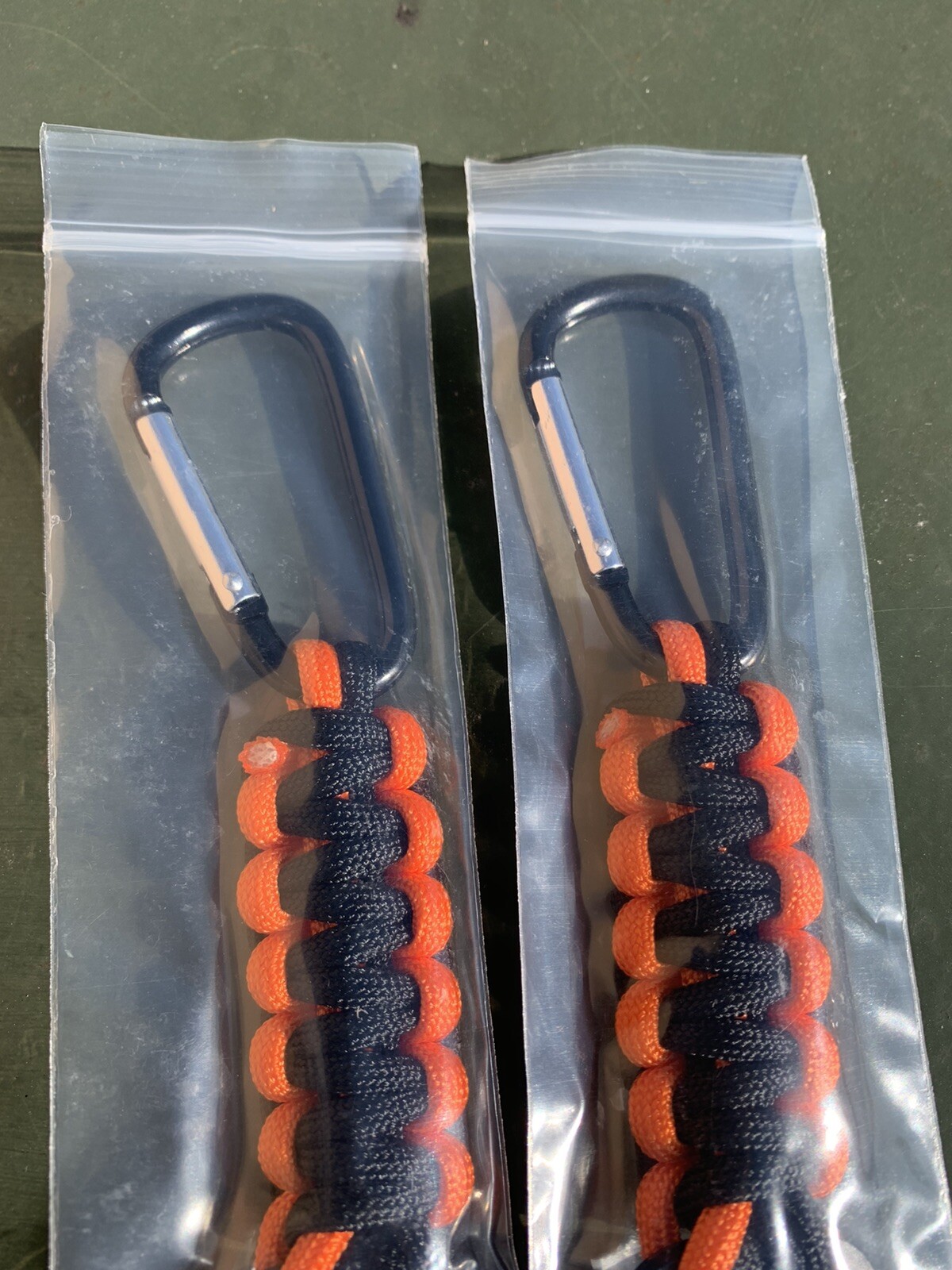 Lot 2 NEW Stone River Gear Paracord Keychain With Bottle Opener & Carabiner