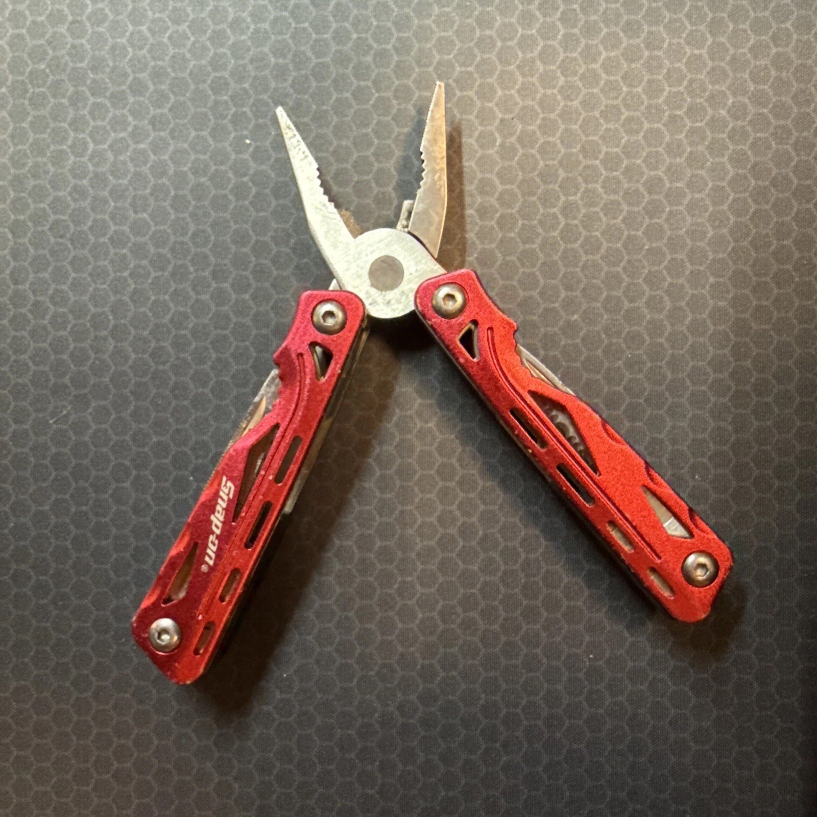 Snap-On Stainless Steel Red Multi-Tool – used