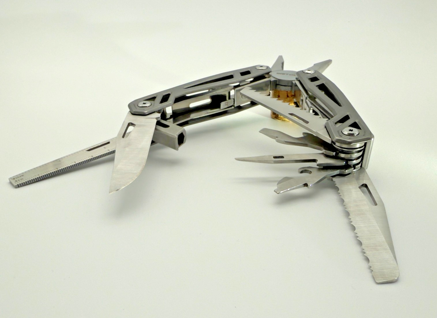 WETOLS Multi-Tool Pocket Knife – 12-in-1 Stainless Steel – Great Condition