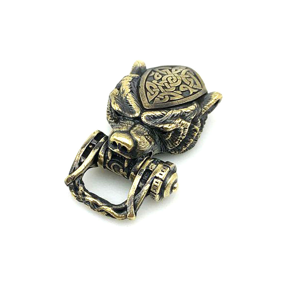EDC Skull Paracord Bead DIY Pendant Buckle Paracord Lanyard Beads KeyChain New
