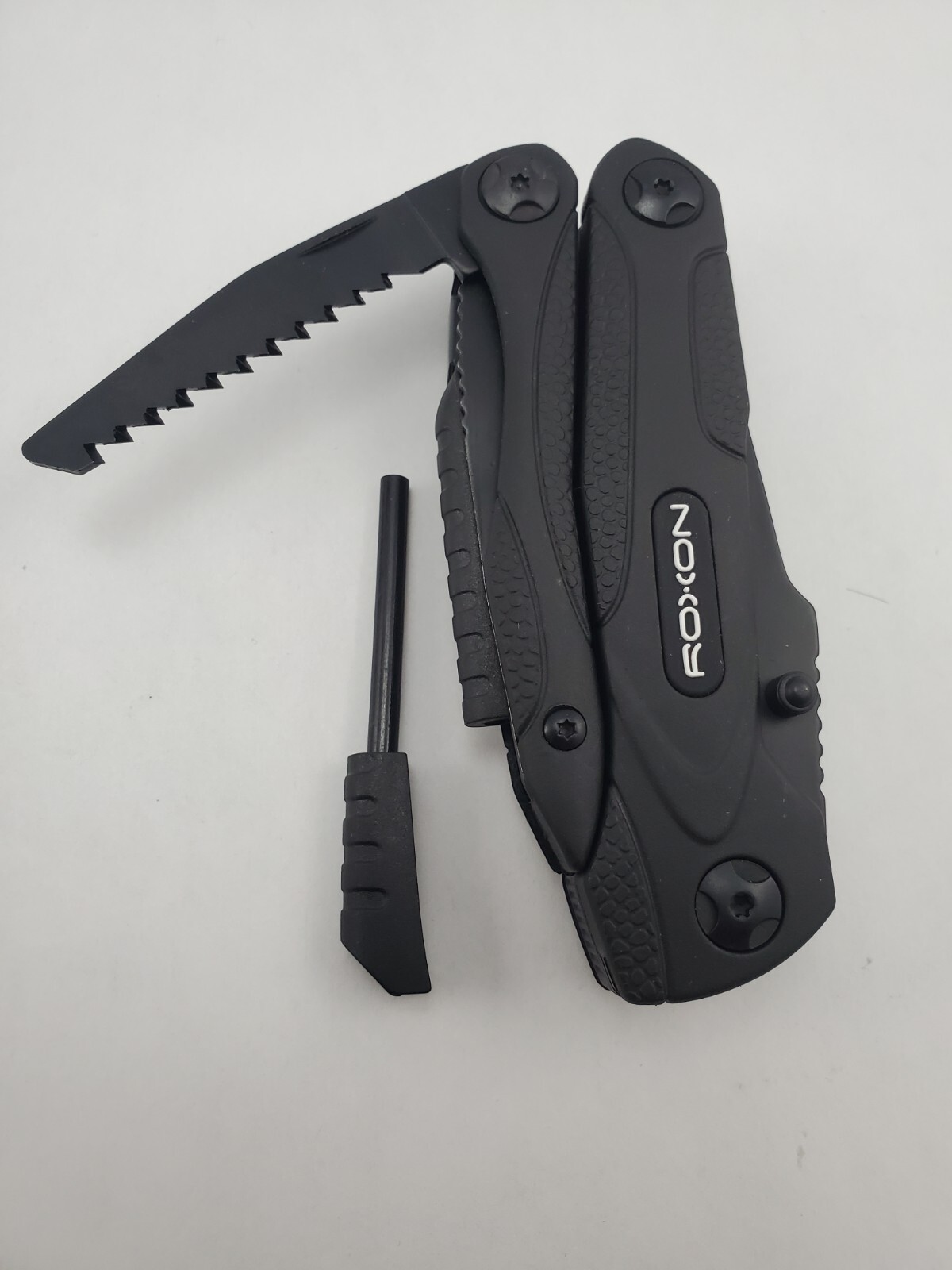 ROXON SPARK Black Multitool 14 In 1 Pliers Wire Cutter Knfie Saw CM1349