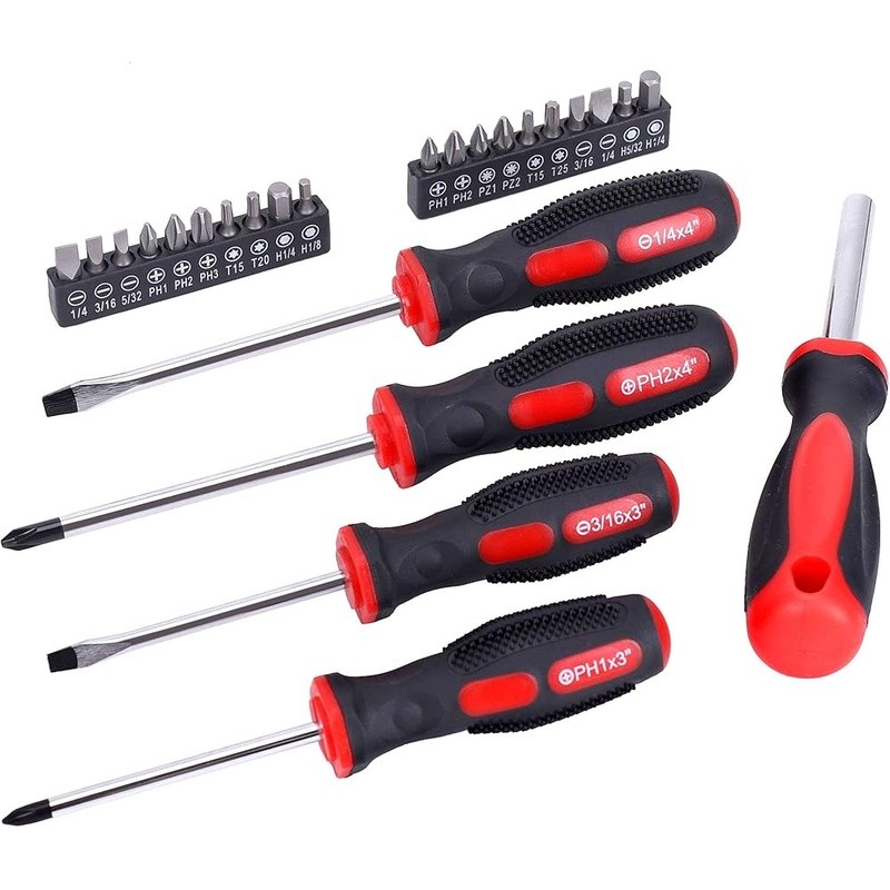 Comprehensive Hand Tool Set W/ Pliers Wrench Screwdriver Utility Knife Tool Bag