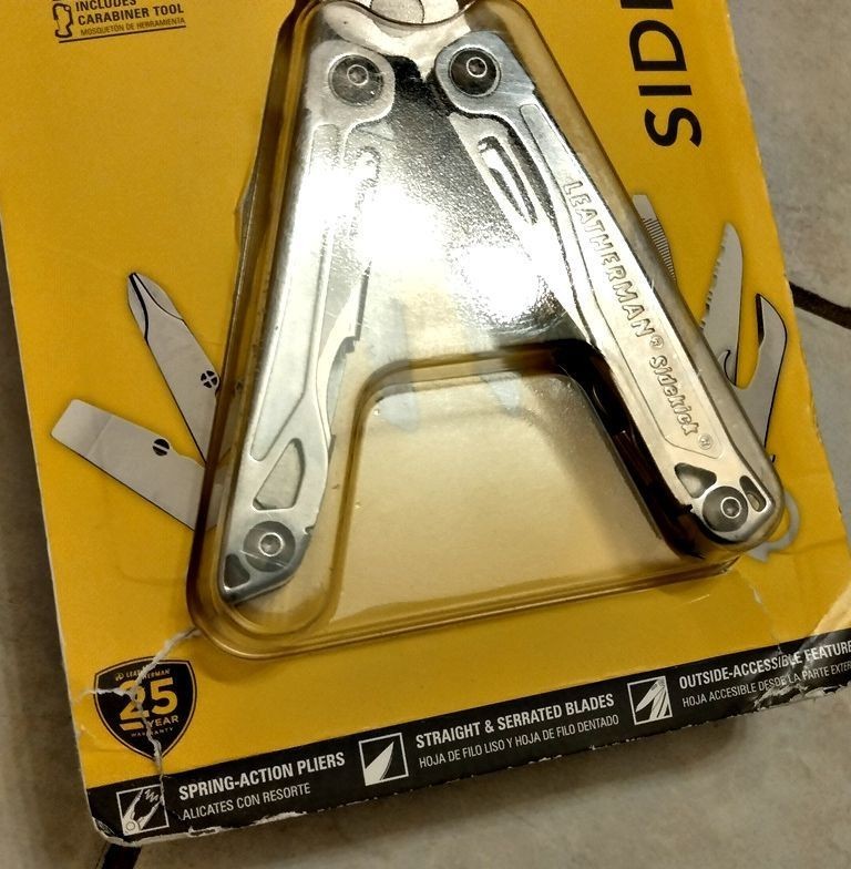 Leatherman Sidekick 14 Tool Multi Tool With Sheath & Carabiner, Stainless Steel