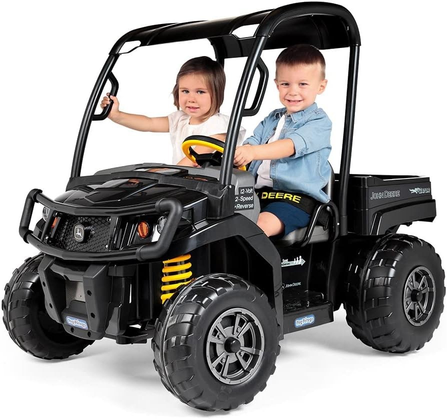 Peg Perego John Deere Gator XUV Ride On Replacement Rear Wheels 2 Pack 13-1/2″