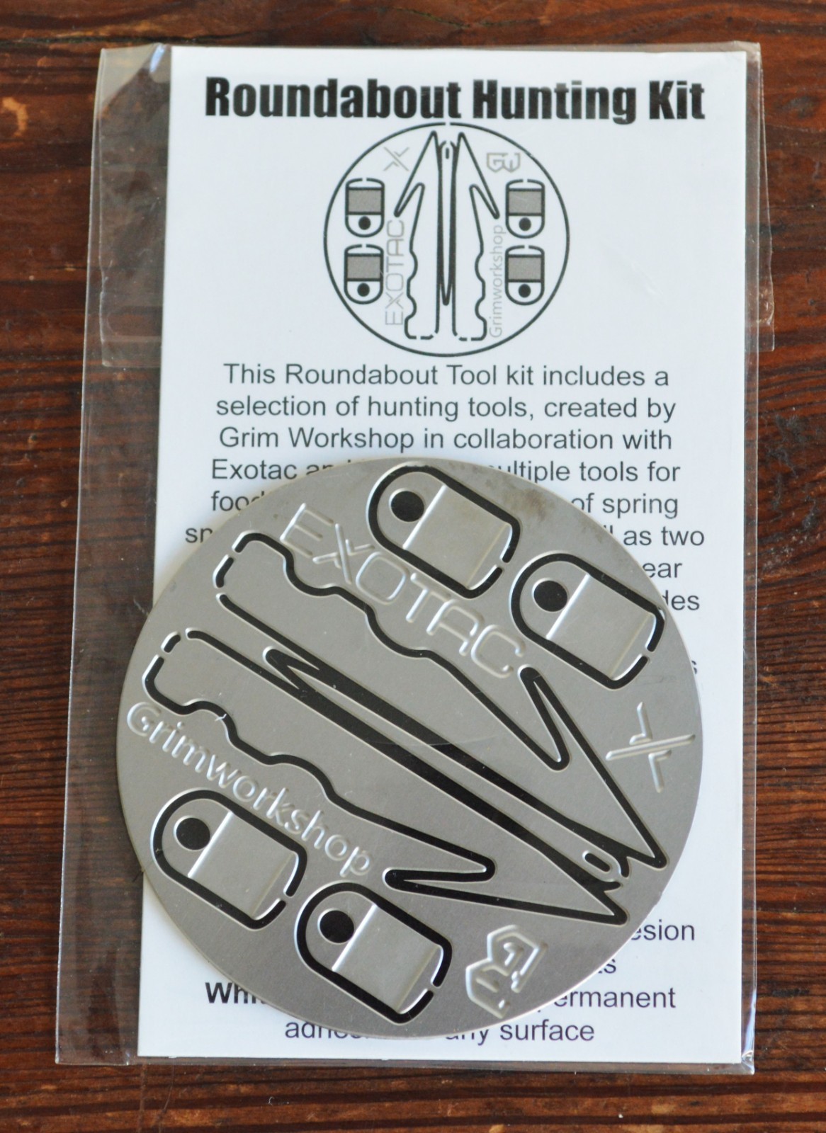 Grim Workshop Roundabout Hunting Kit Circle Survival Card NIP