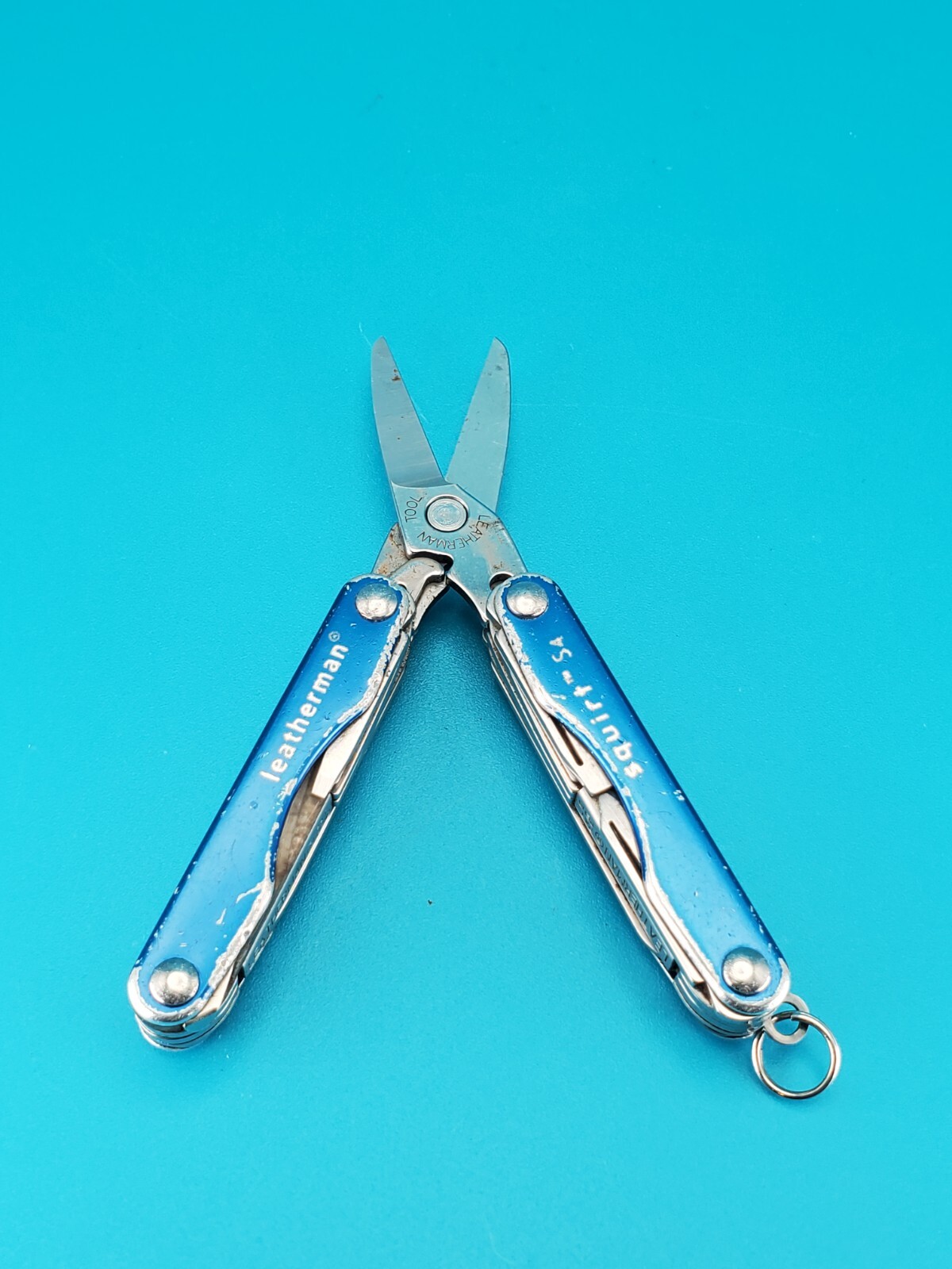 Leatherman Squirt S4 Multi-Tool, Key Ring, Retired, BLUE!
