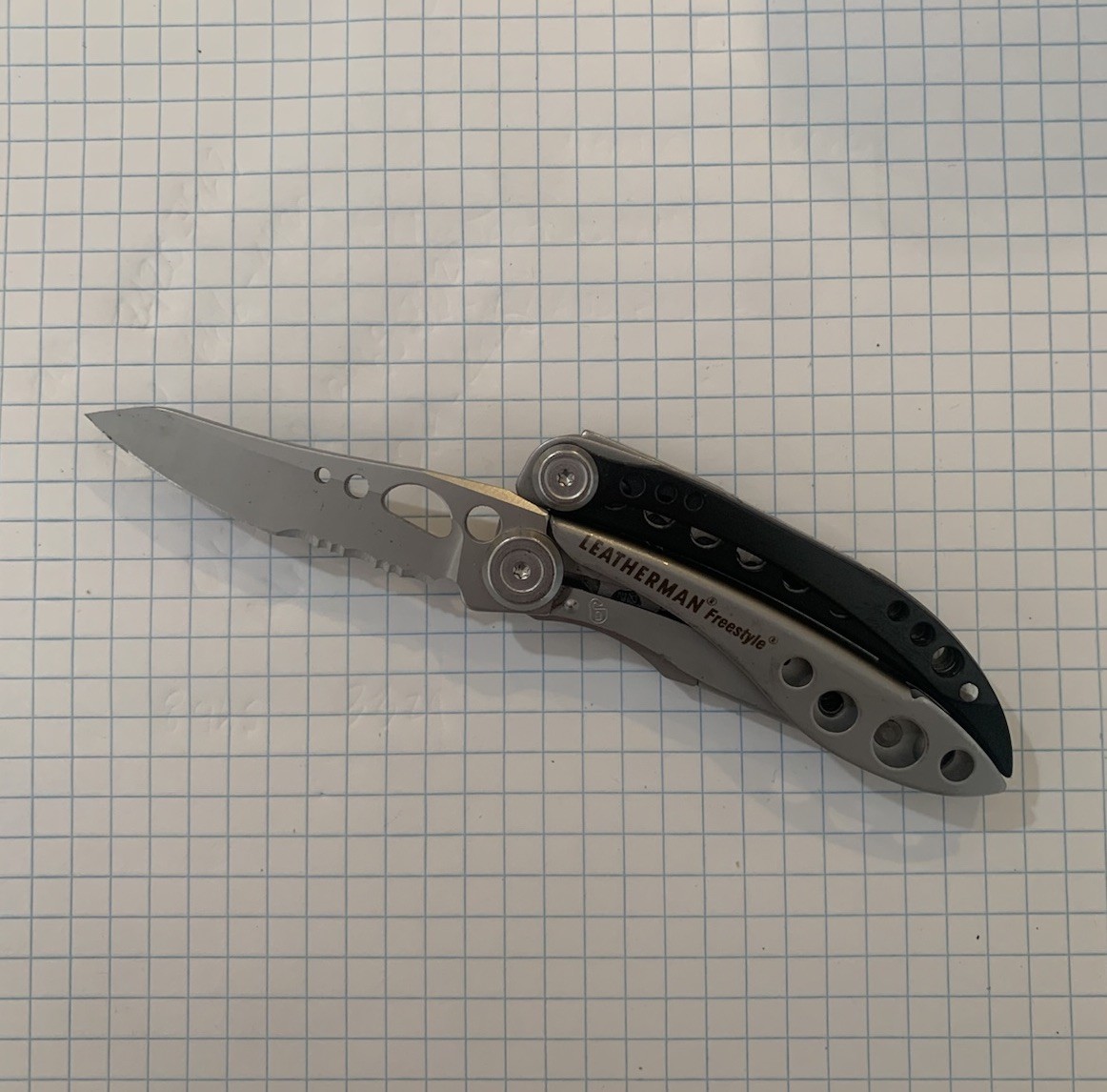 Leatherman Freestyle Multi Tool Combo Serrated Blade Black Silver VGUC