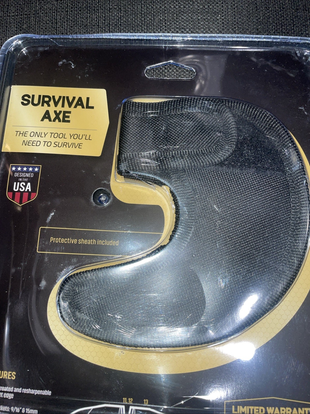 Pro Survival Axe Elite – Black, All Steel, Ultimate Outdoor Multipurpose Tool