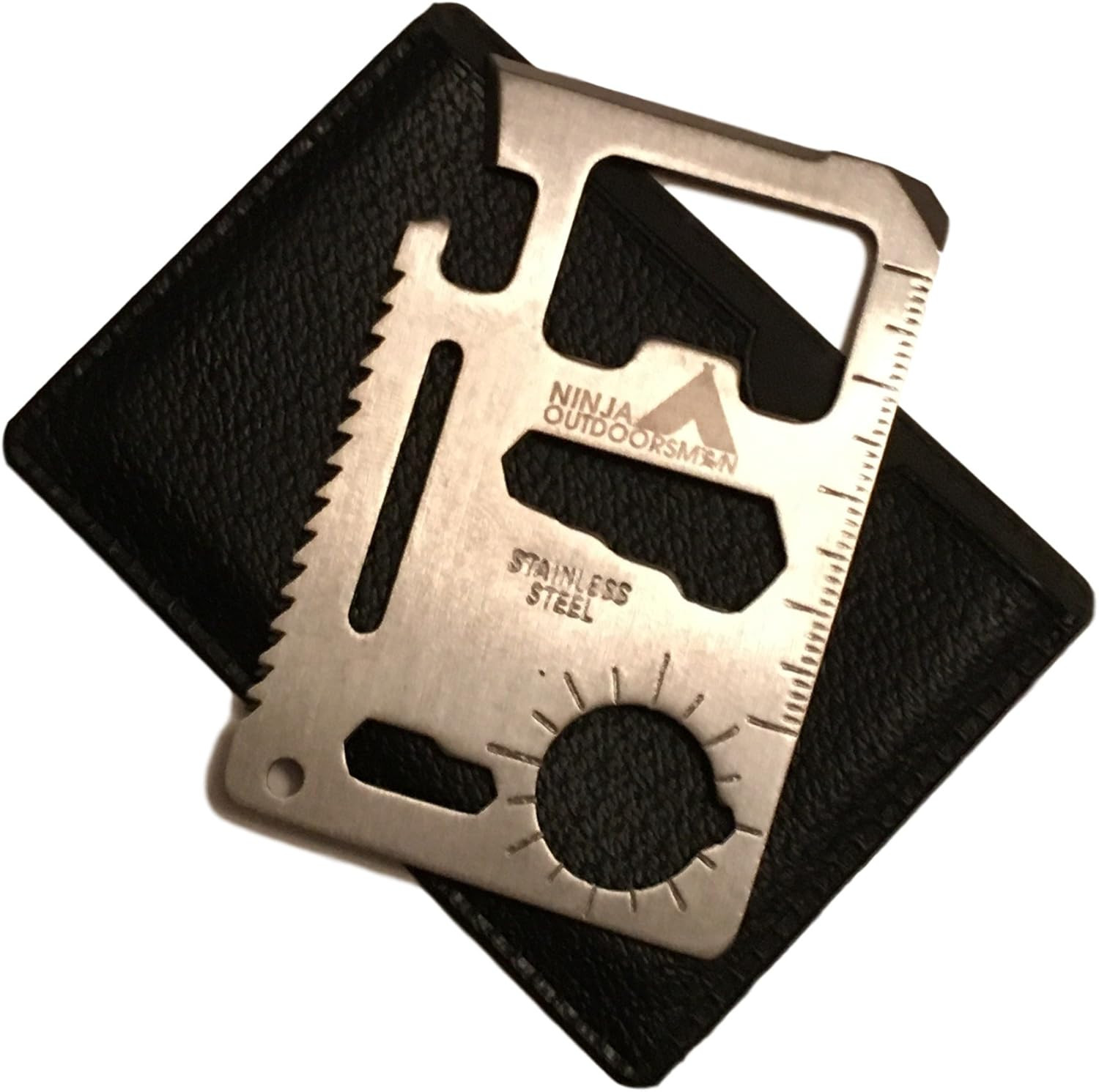 11 in 1 Stainless Steel Credit Card Pocket Sized Survival Multi-Functional Gadge