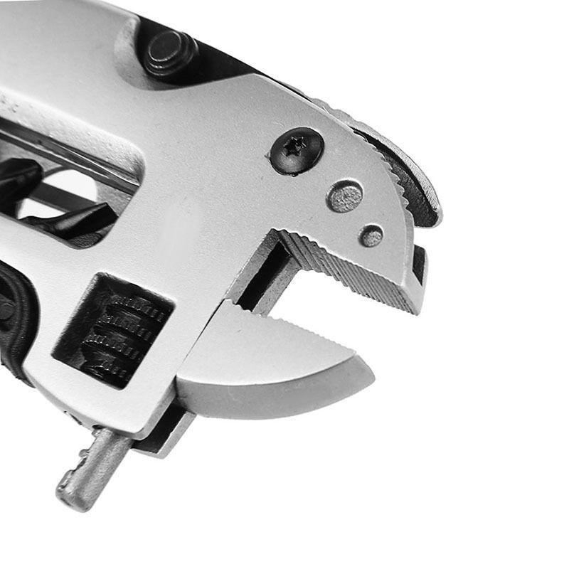 Multi Tool Set Adjustable Wrench Jaw Screwdriver Pliers Knife Survival Gear