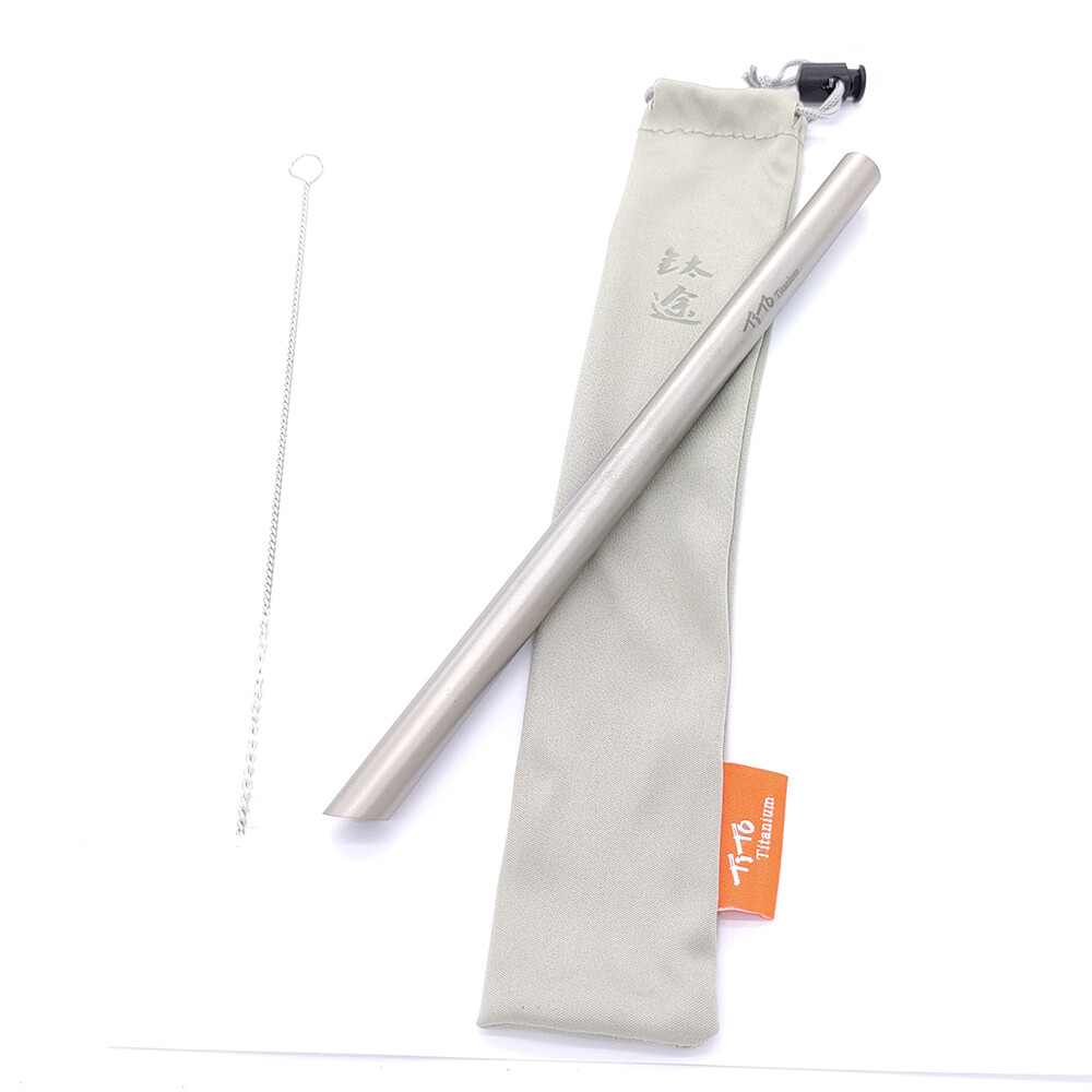 TC4 Titanium Alloy Outdoor Camping Coffee Drinks Straw EDC Portable Multi Tools