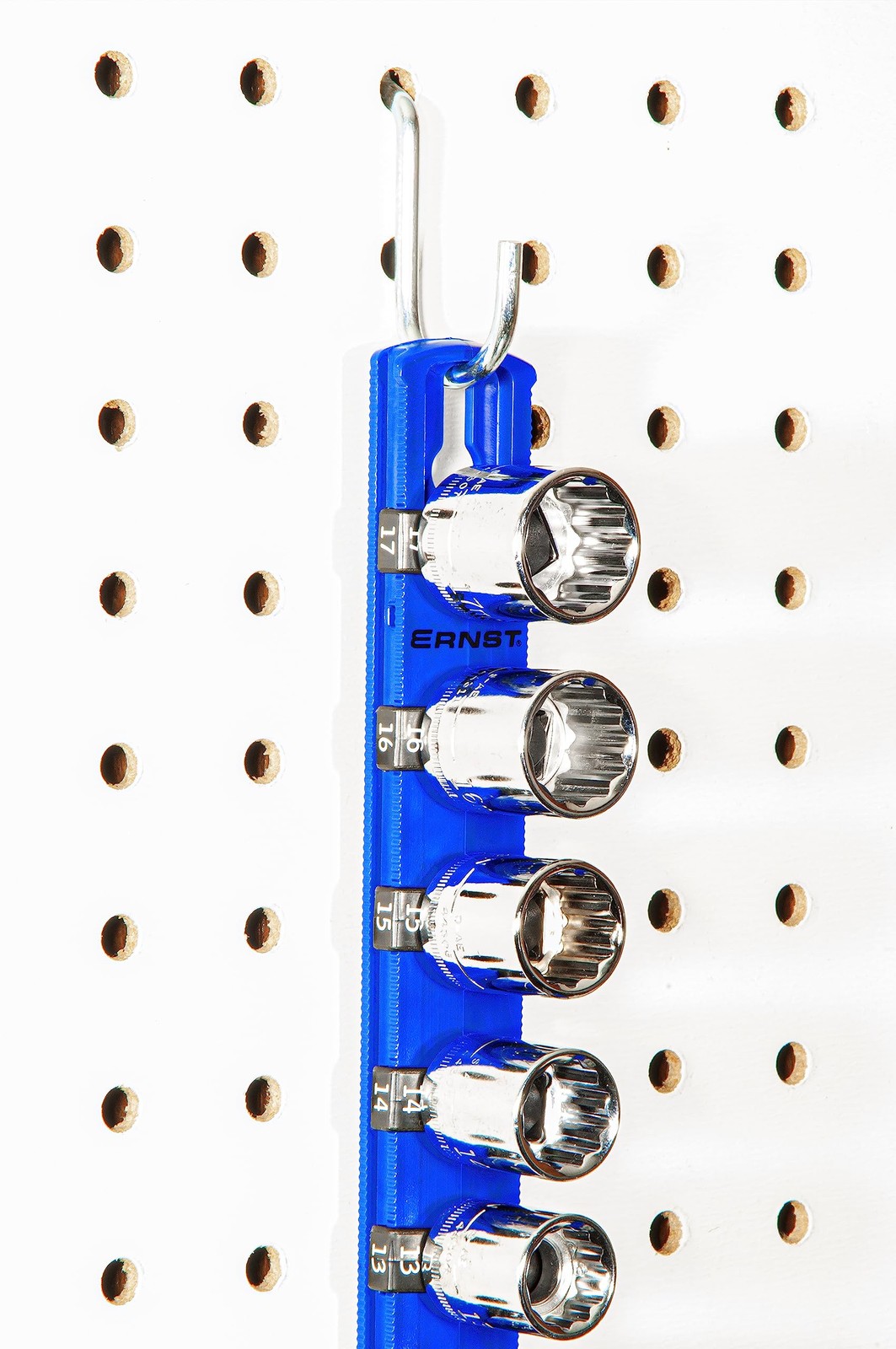 18-Inch Magnetic Socket Organizer with 18 3/8-Inch Twist Lock Clips, Blue (84…