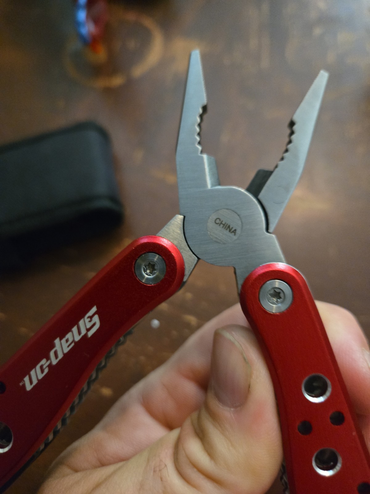 Snap On Tools Multi Tool Folding Pocket Knife W/ Pliers Compact Tool