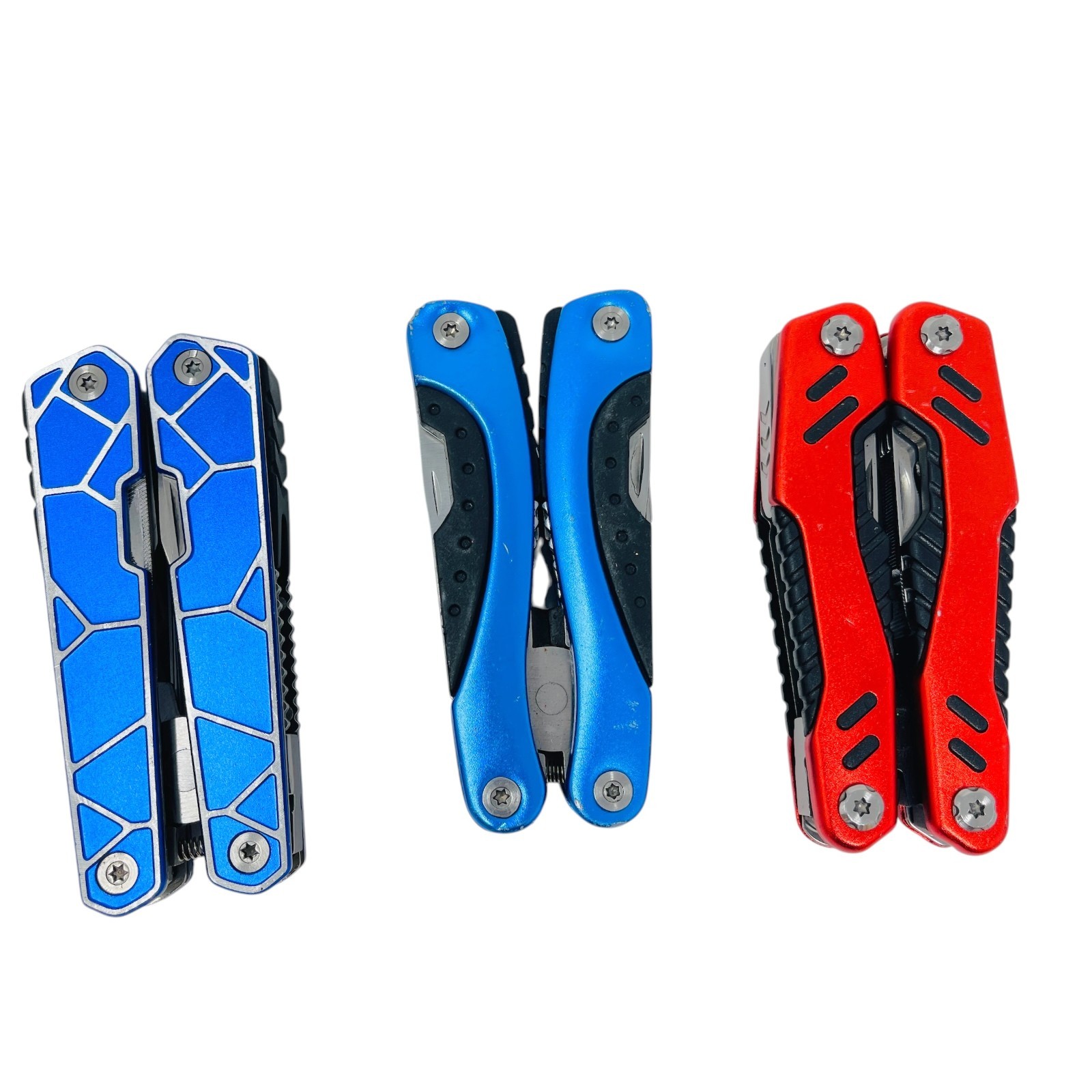 Quarrow & KVD and Assorted Fishing Pliers Outdoor Multi Tool Lot EDC, 3 Pcs