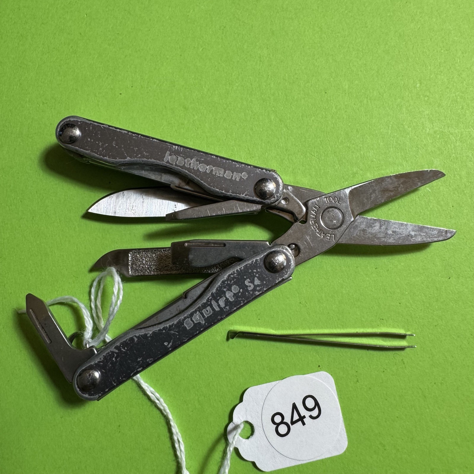 Leatherman Squirt S4 Multi-Tool Scissor Pocket Knife EDC Grey Stainless #849