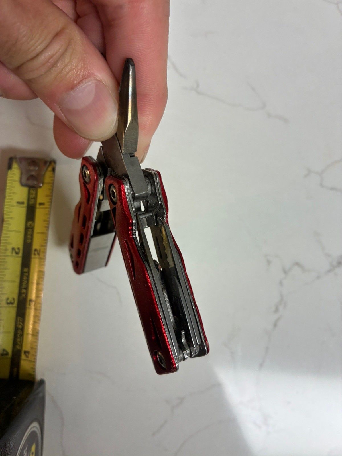 🔥Snap-On Tools Red Multi-Tool Folding Pocket Knife w/ Pliers – Compact Tool🔥