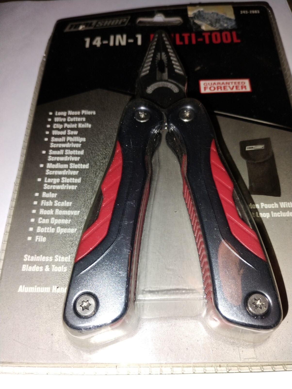 14-in-1 Stainless Steel Multi-Tool Pliers with Knife Screwdrivers & Nylon Sheath
