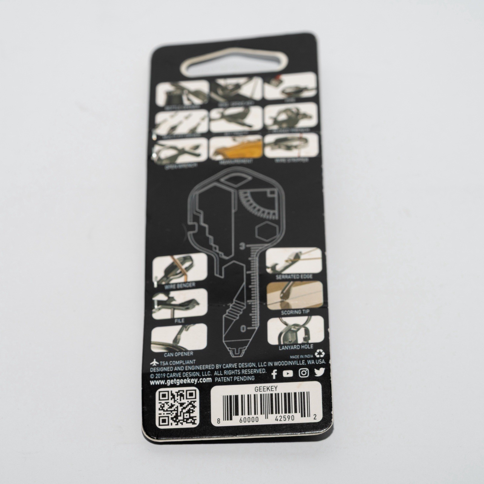 Geekey Original Stainless Steel EDC Multi-Tool Keychain Pocket Tool New