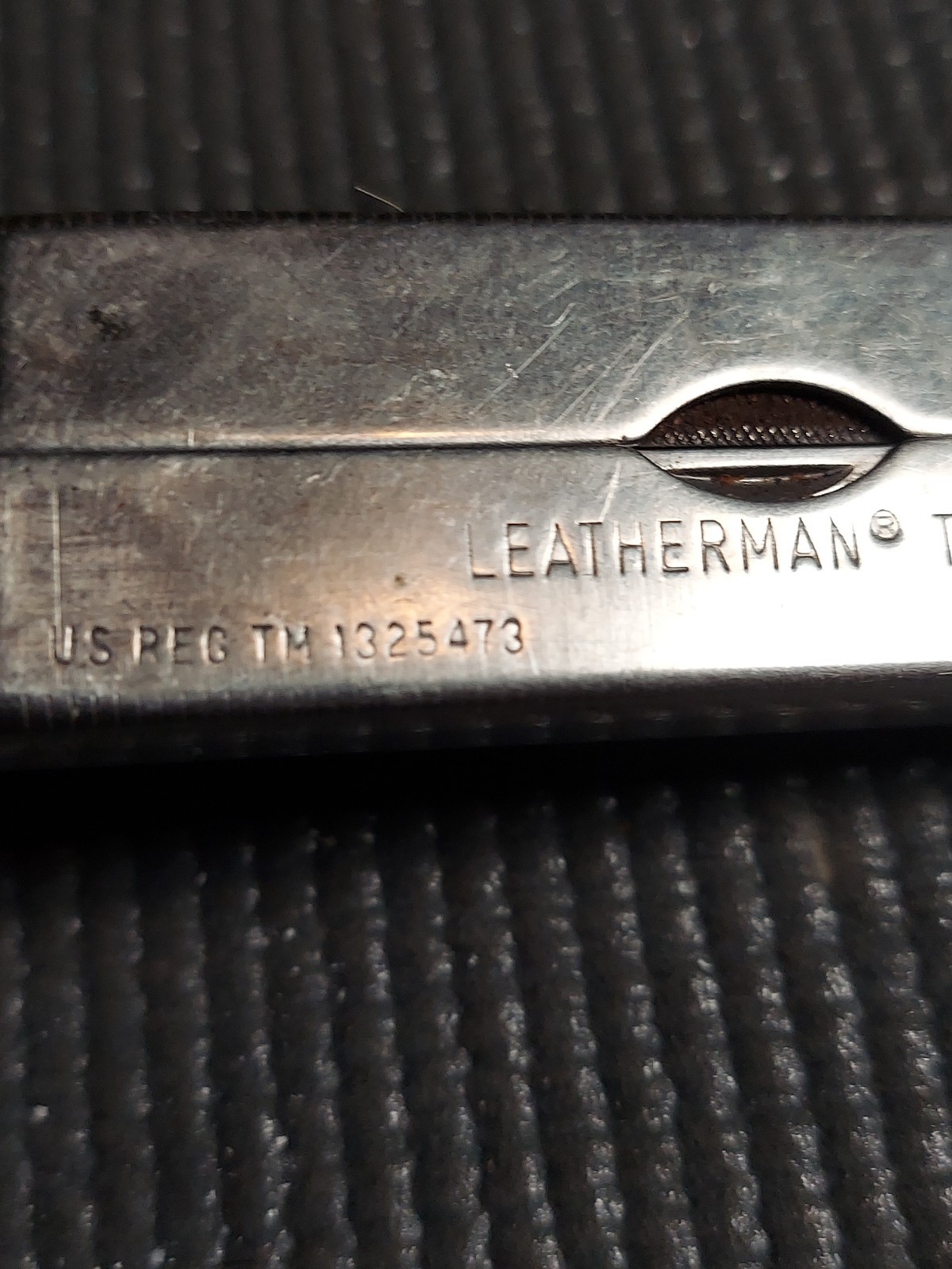 Original vintage Leatherman multi-tool, U.S. registered trademark (TM 1325473).