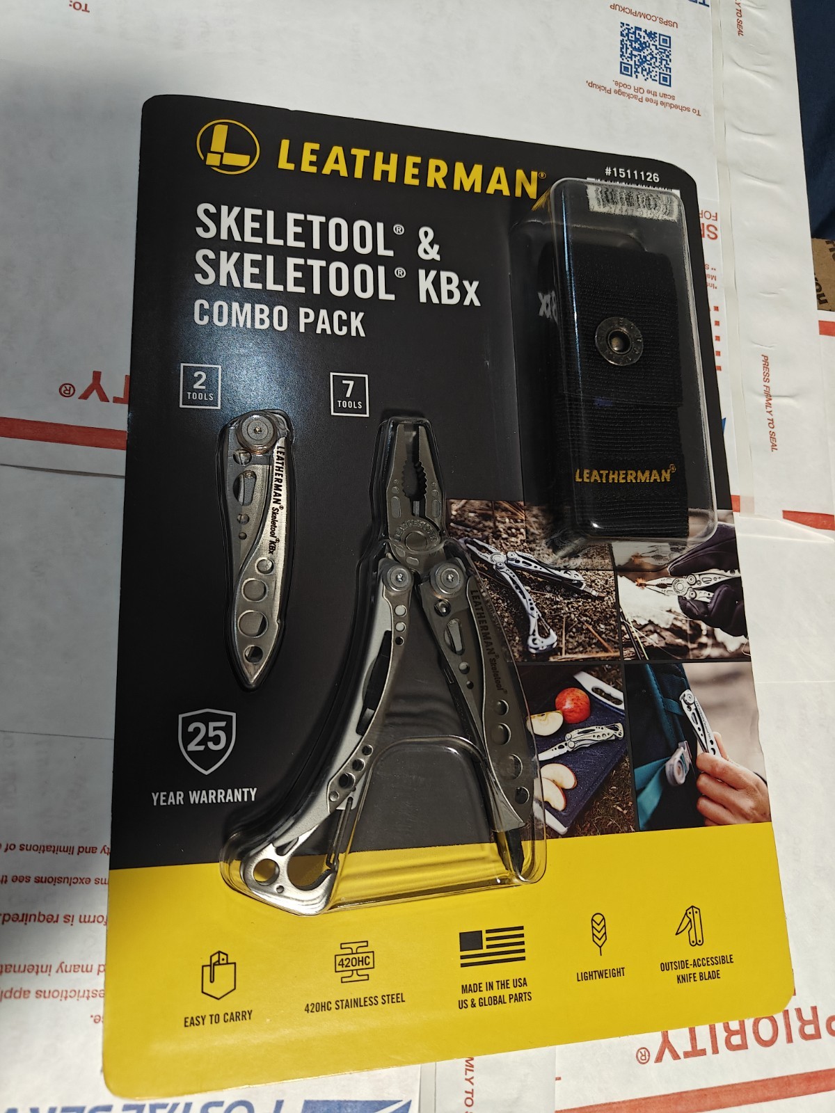 Leatherman Skeletool KBX Combo Pack 7-in-1 Multi-Tool with Knife New