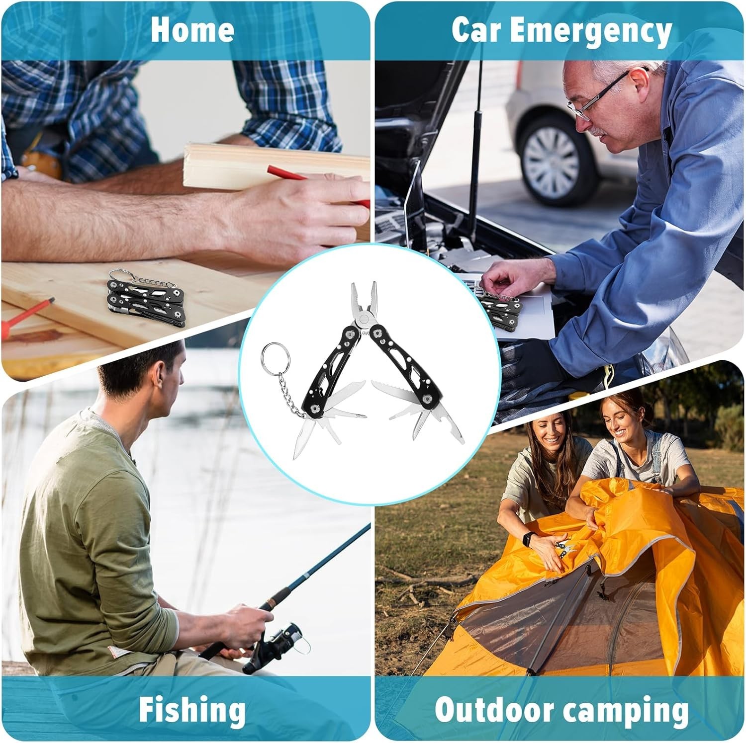 Mini Multi Function Pliers, Leatherman Multitool, 11 In 1 Multitool Pliers Multifunction