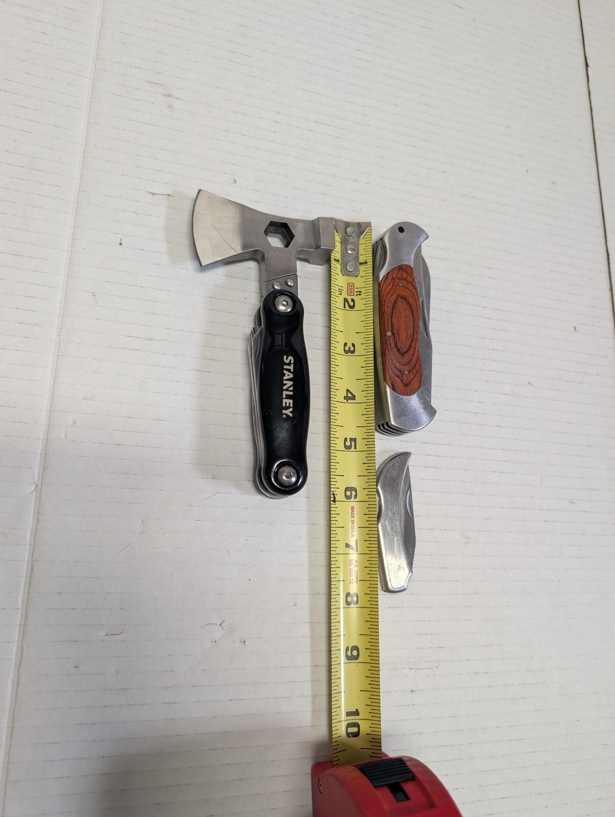 Stanley Multi Tool Hatchet Multitool & Winchester Folding Knife Set Pocket Knive