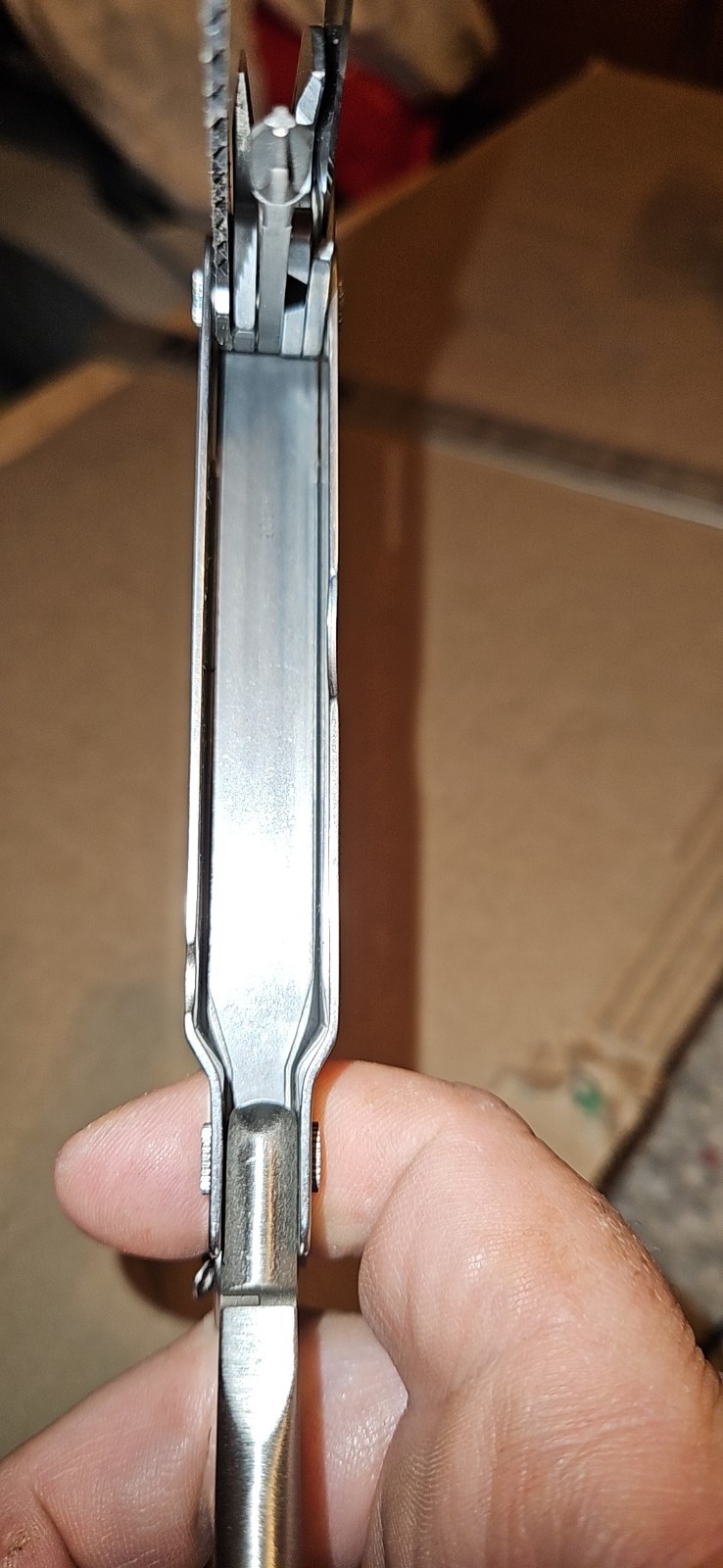 Vintage Leatherman Super Tool Pat Pend Has Columbia Gas Engraved On Side